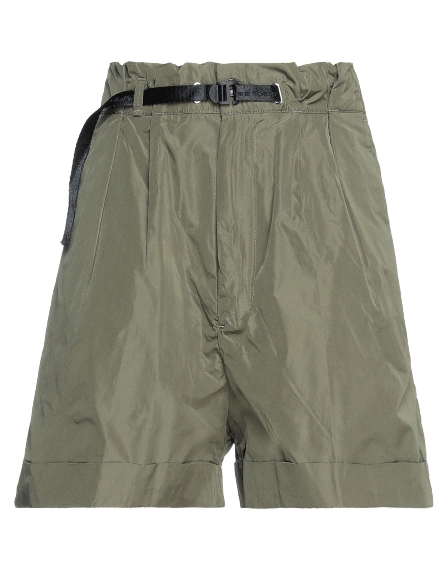 White Sand Woman Shorts & Bermuda Shorts Military Green Size 6 Polyester