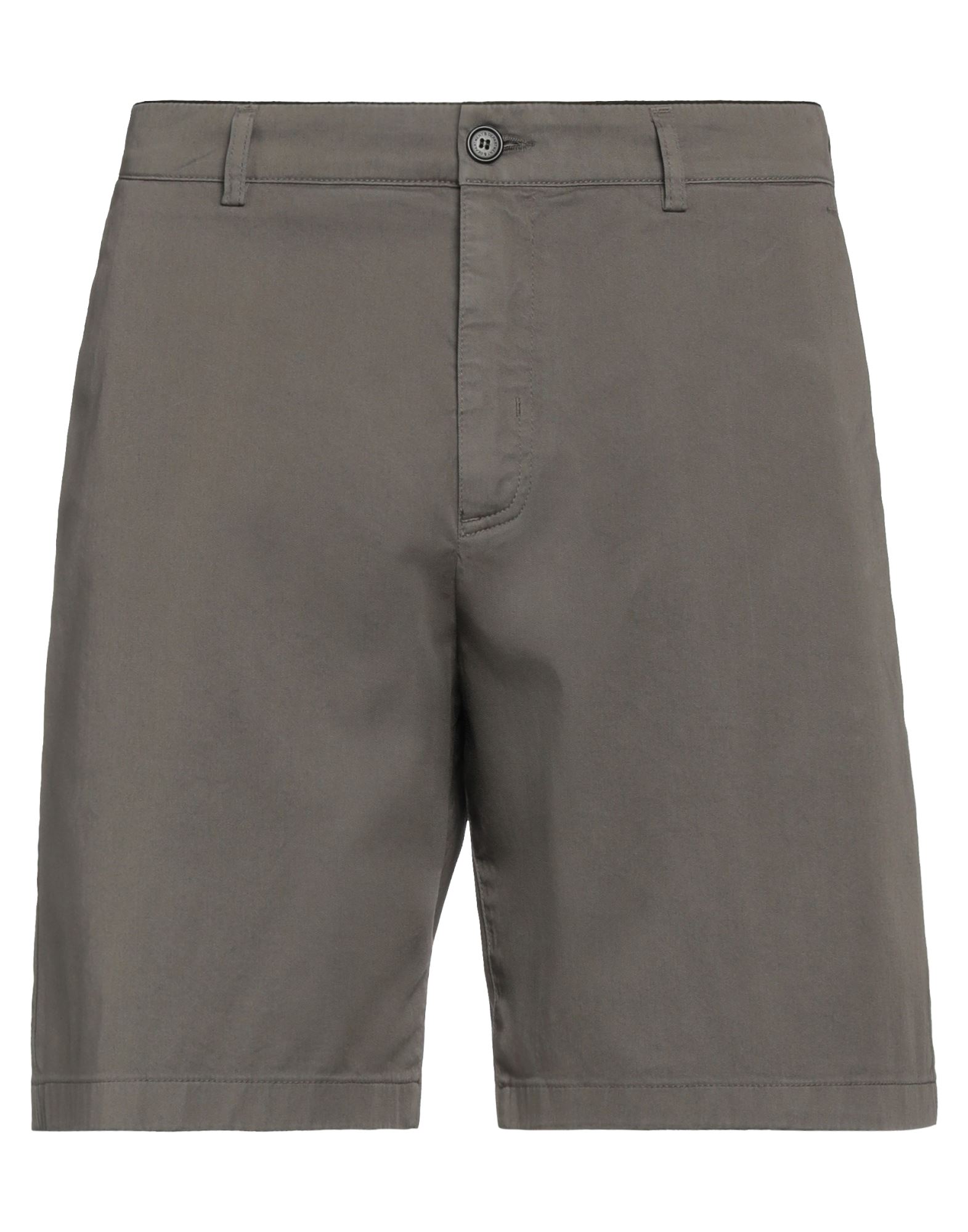 Department 5 Man Shorts & Bermuda Shorts Grey Size 35 Cotton, Elastane