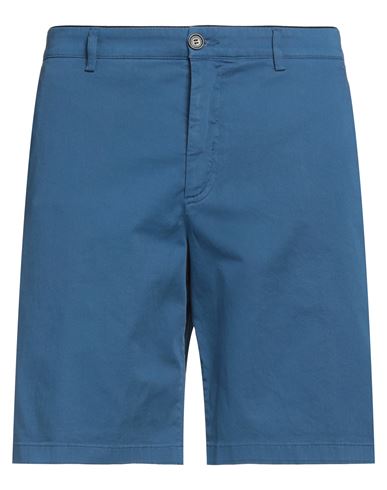 Department 5 Man Shorts & Bermuda Shorts Blue Size 34 Cotton, Elastane