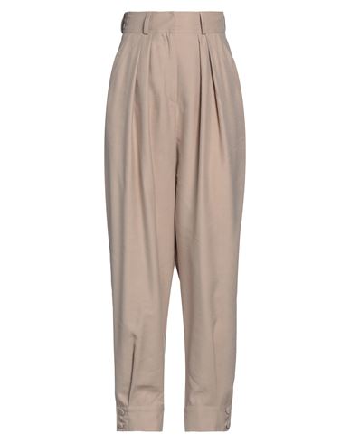 Actualee Woman Pants Sand Size 6 Rayon, Polyester In Beige