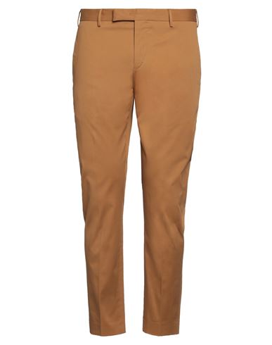 Shop Pt Torino Man Pants Tan Size 44 Cotton, Elastane In Brown