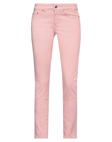Dondup Woman Denim Pants Blush Size 25 Cotton, Elastomultiester, Elastane In Pink