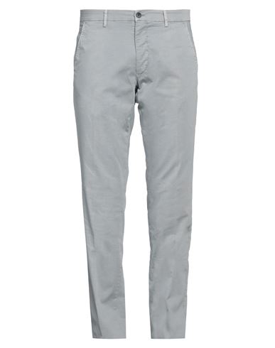 Powell Man Pants Grey Size 38 Cotton, Elastane