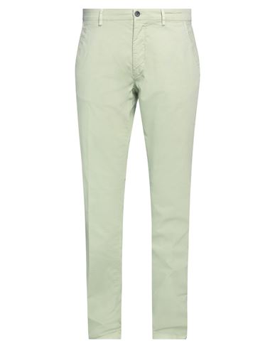 Powell Man Pants Light Green Size 40 Cotton, Elastane