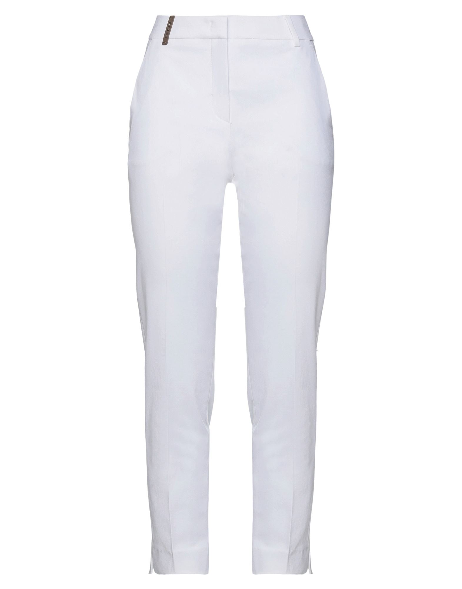 Peserico Cigarette Trousers In White