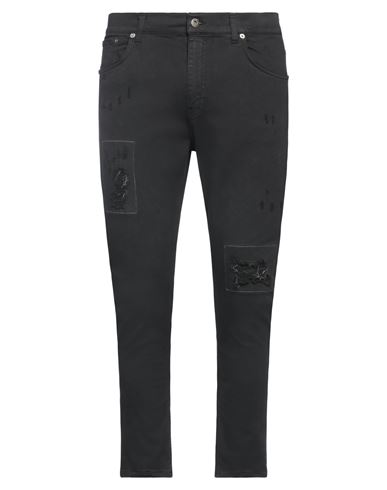 Dondup Man Jeans Black Size 35 Cotton, Elastomultiester, Elastane