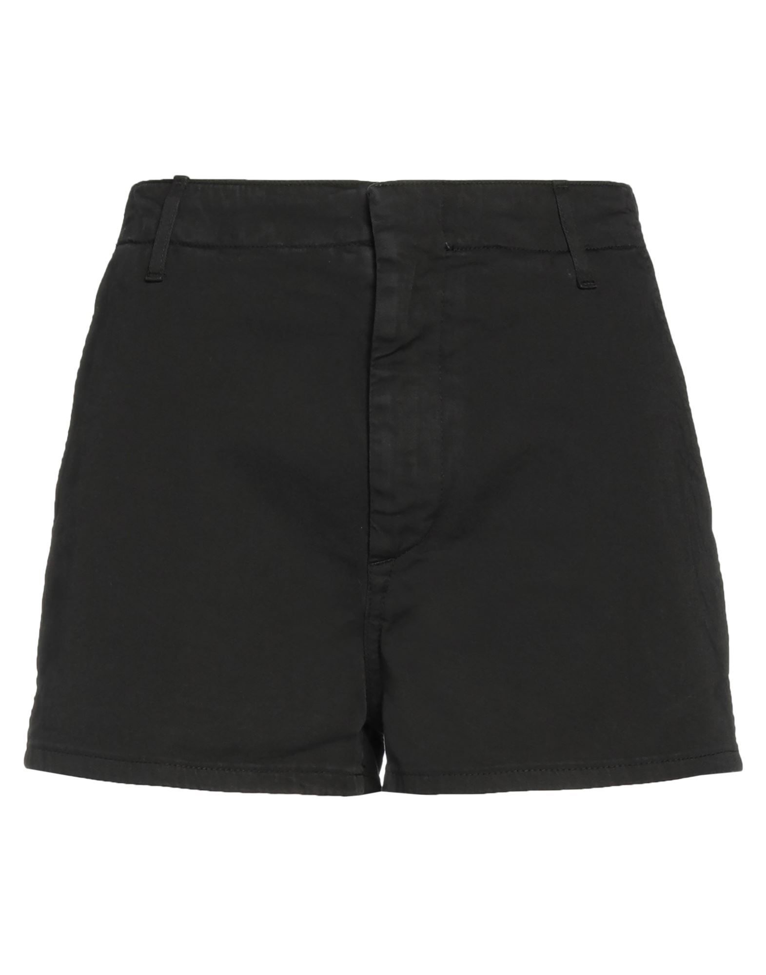 Dondup Woman Shorts & Bermuda Shorts Black Size 25 Cotton, Elastane