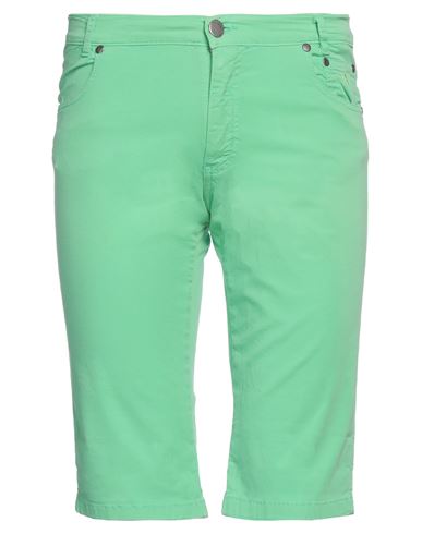 Jeckerson Man Shorts & Bermuda Shorts Light Green Size 30 Cotton, Elastane