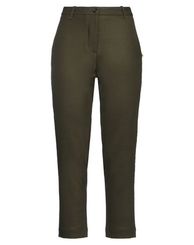 Nine:inthe:morning Nine In The Morning Woman Pants Military Green Size 25 Polyester, Wool, Elastane