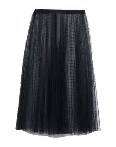 Red Valentino Woman Midi Skirt Midnight Blue Size 2 Polyester