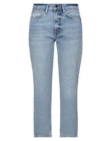 Frame Woman Jeans Blue Size 30 Cotton, Recycled Cotton In Blue