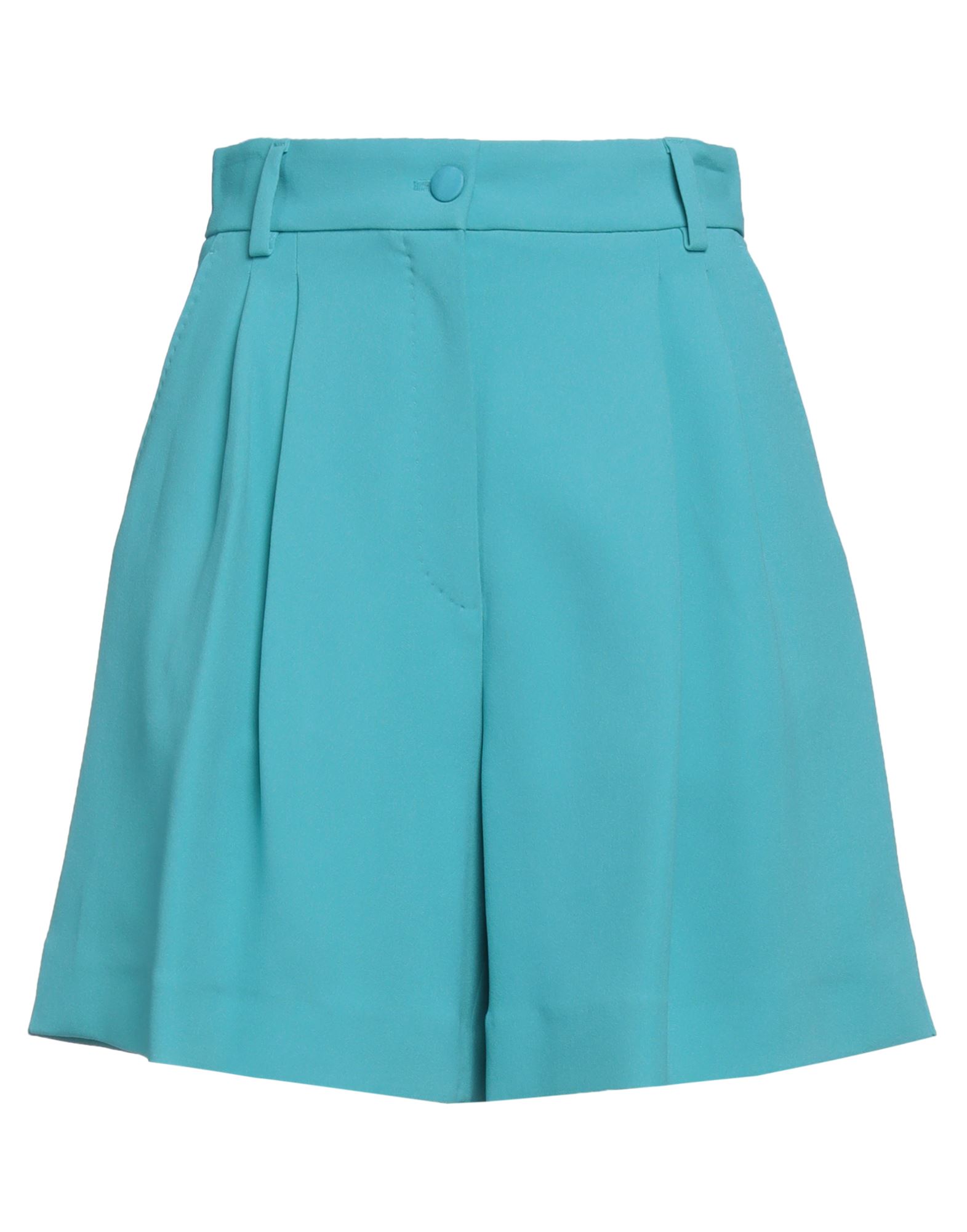 Dolce & Gabbana Woman Shorts & Bermuda Shorts Turquoise Size 14 Viscose, Acetate, Elastane In Blue