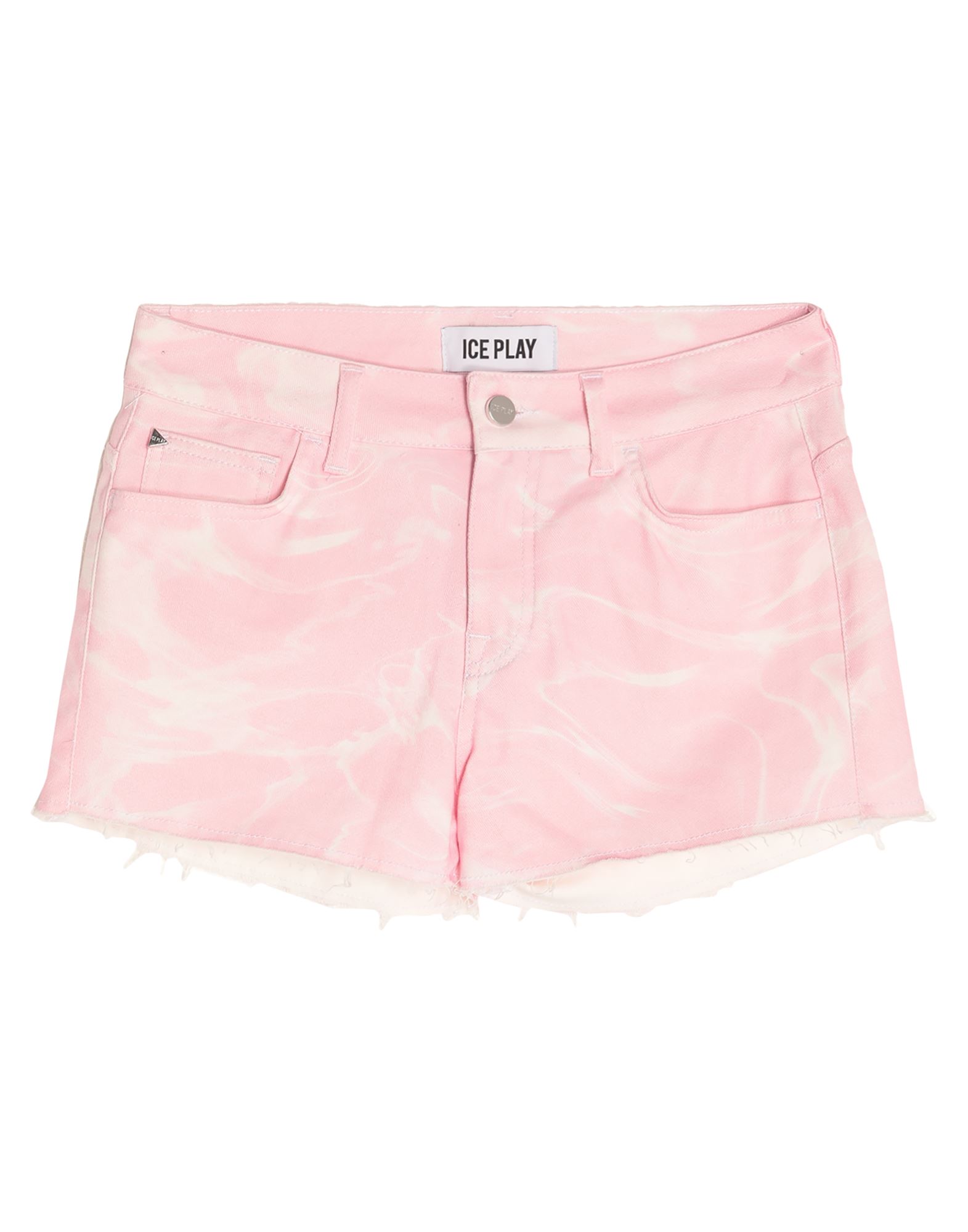Ice Play Denim Shorts In Pink