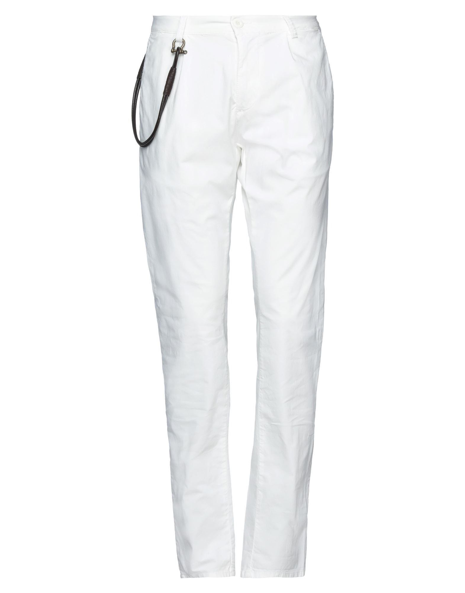 Shop Modfitters Man Pants White Size 32 Cotton, Elastane