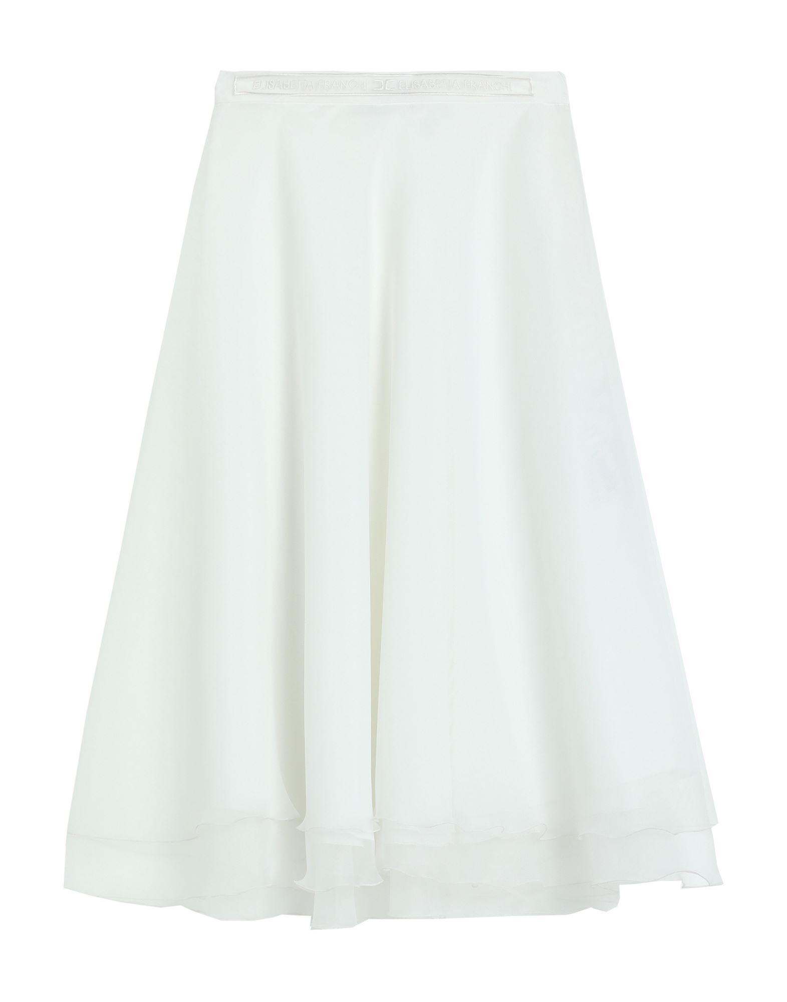 Elisabetta Franchi Midi Skirts In White