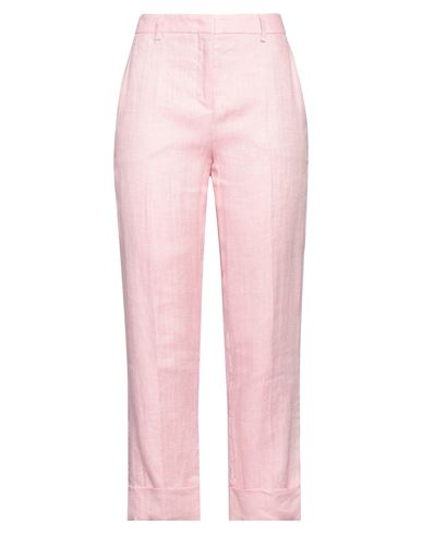 Shop Incotex By Slowear Woman Pants Pink Size 6 Linen