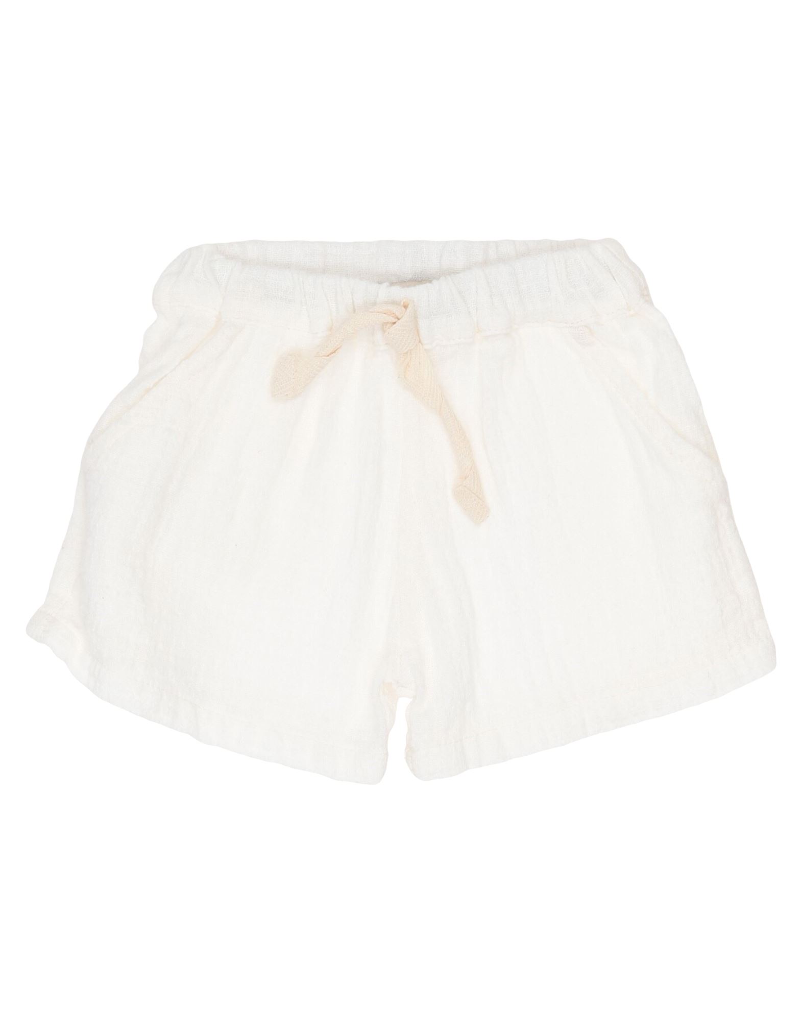1+ In The Family Kids' 1 + In The Family Newborn Boy Shorts & Bermuda Shorts White Size 3 Cotton
