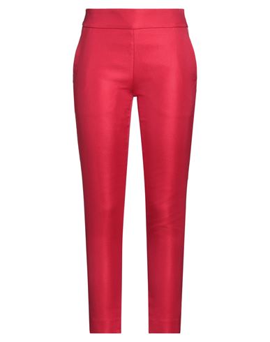 Moschino Woman Pants Red Size 12 Cotton, Viscose