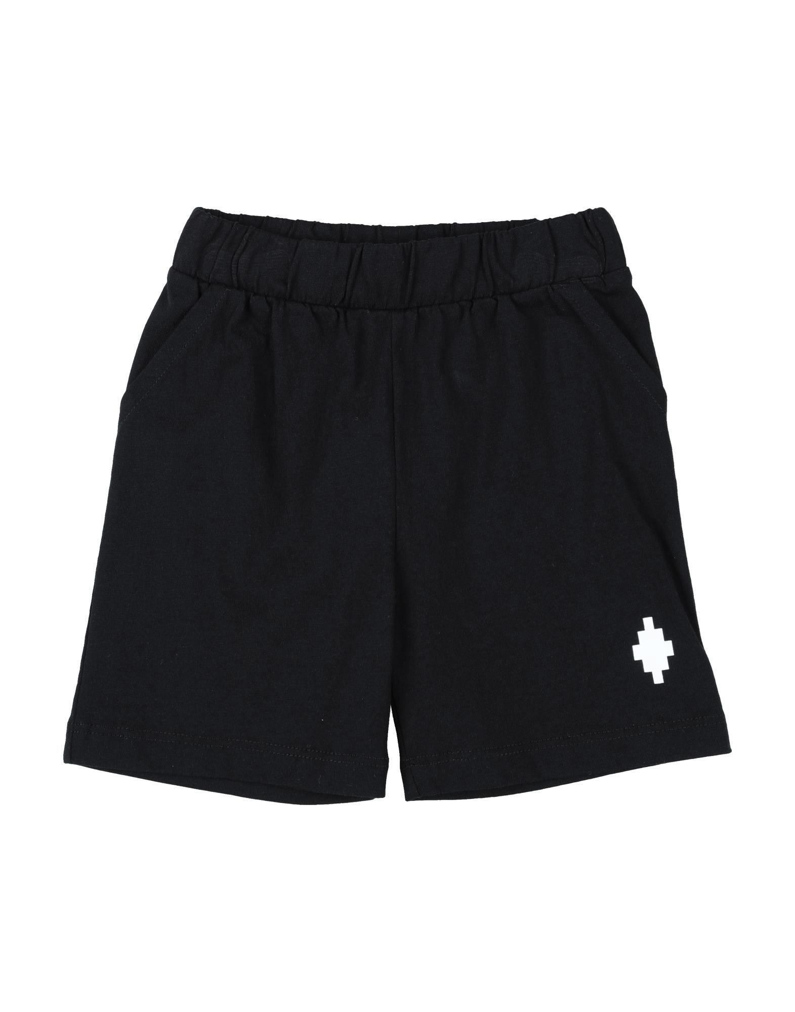 Marcelo Burlon County Of Milan Kids' Marcelo Burlon Newborn Boy Shorts & Bermuda Shorts Black Size 3 Cotton