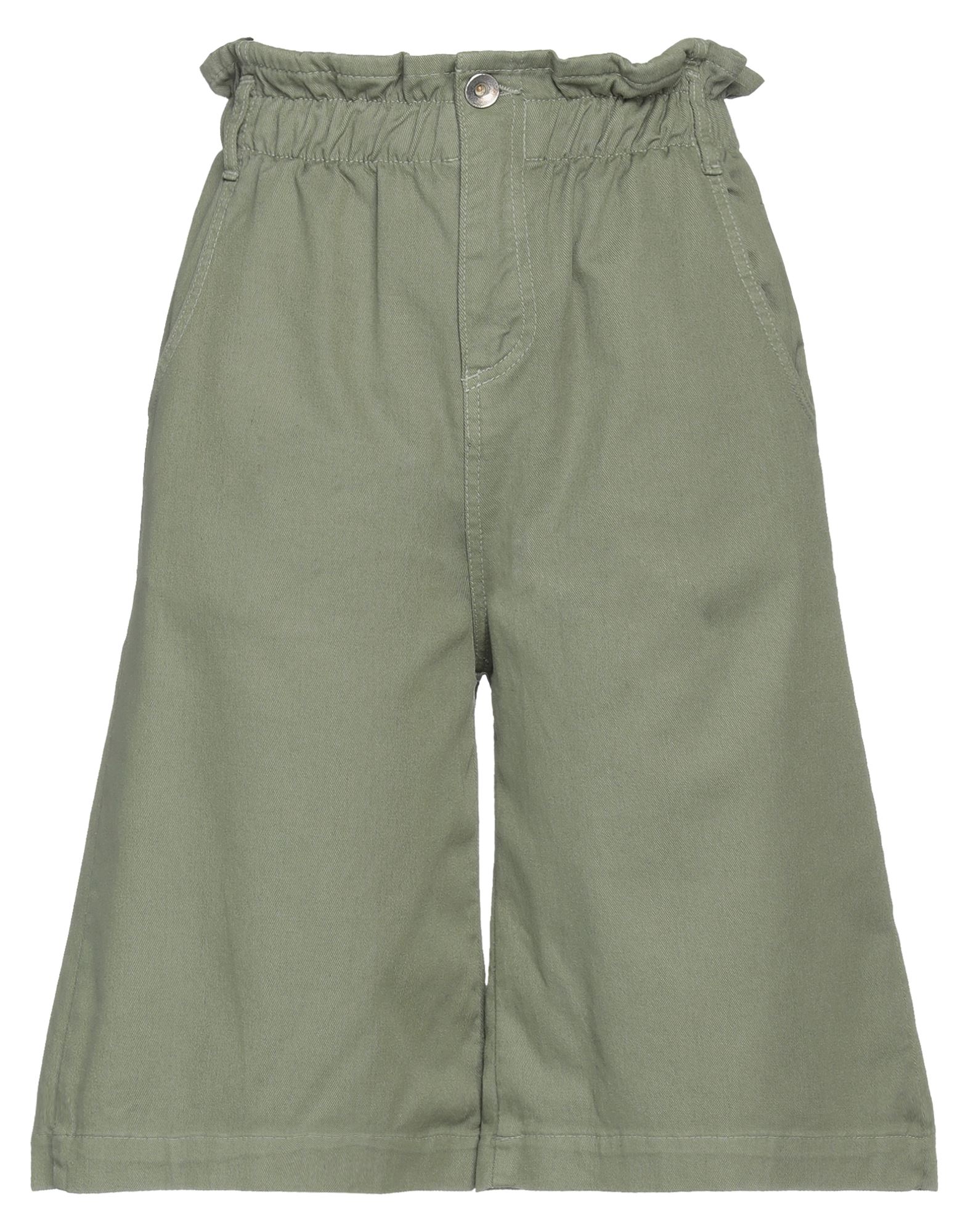 Brand Unique Woman Shorts & Bermuda Shorts Military Green Size 0 Cotton