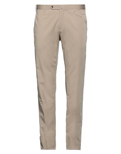 Pt Torino Man Pants Khaki Size 38 Polyester, Wool, Elastane In Beige