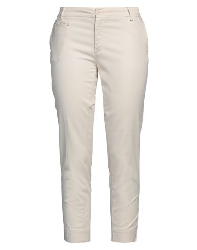 Mason's Woman Pants Cream Size 8 Lyocell, Lycra In White
