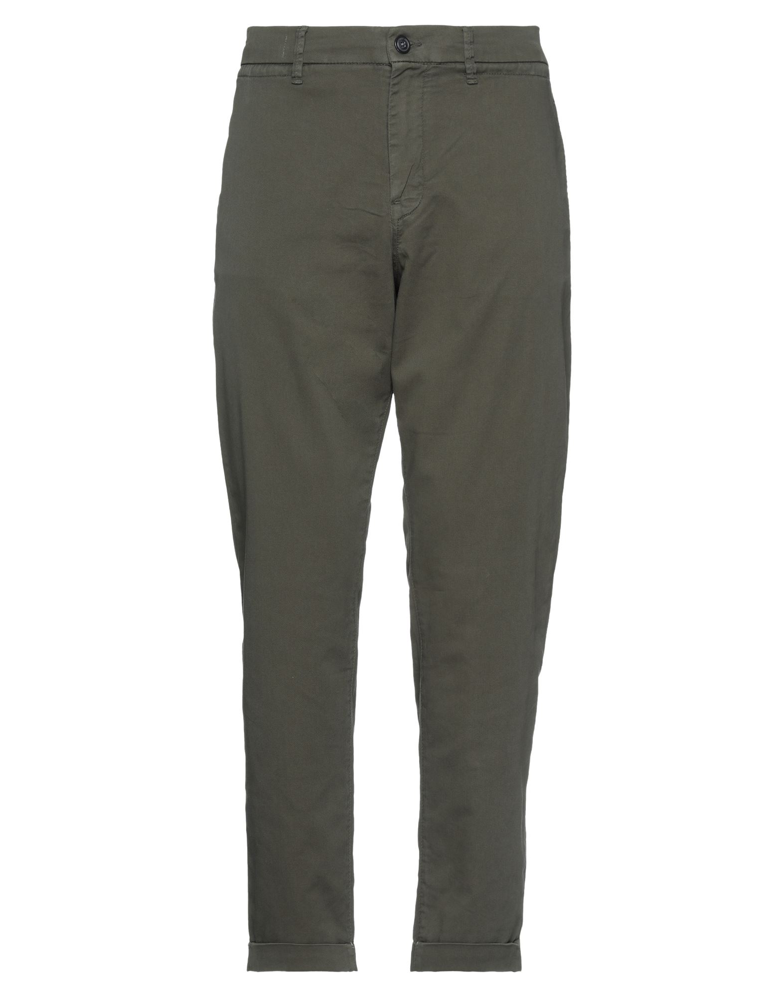 SELECTED HOMME SELECTED HOMME MAN PANTS MILITARY GREEN SIZE 30W-32L ORGANIC COTTON, POLYESTER, ELASTANE