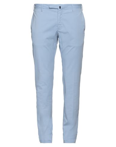 Shop Incotex Man Pants Light Blue Size 38 Cotton, Elastane