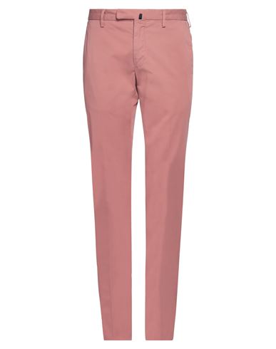 Shop Incotex Man Pants Pastel Pink Size 38 Cotton, Elastane
