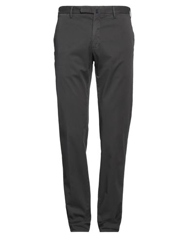 Shop Incotex Man Pants Lead Size 30 Cotton, Elastane In Grey