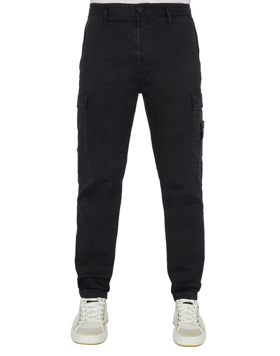 TROUSERS 30404 STRETCH BROKEN TWIL_ GARMENT DYED 'OLD' TREATMENT STONE ISLAND - 0