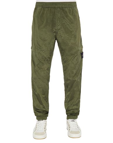 stone island green trousers