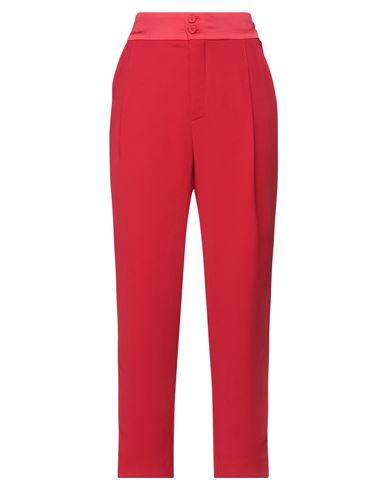 Hanita Woman Pants Red Size 4 Polyester