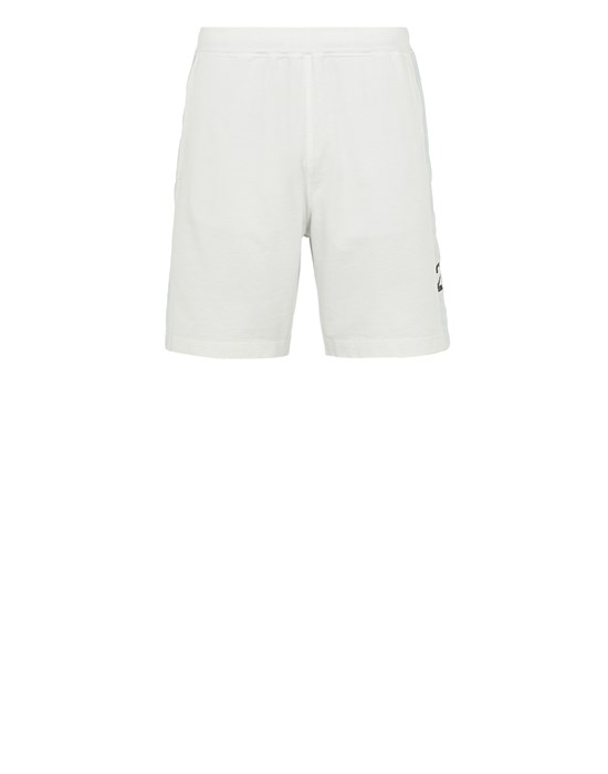 Sold out - STONE ISLAND 654Q1 HEAVY COTTON JERSEY_GARMENT DYED 82/22 Fleece Bermuda Shorts Man Ice
