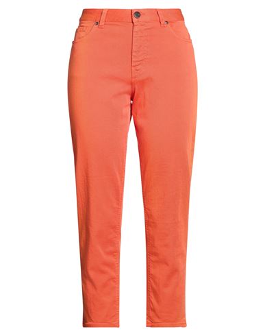 Pt Torino Woman Jeans Rust Size 28 Cotton, Elastomultiester, Elastane In Orange