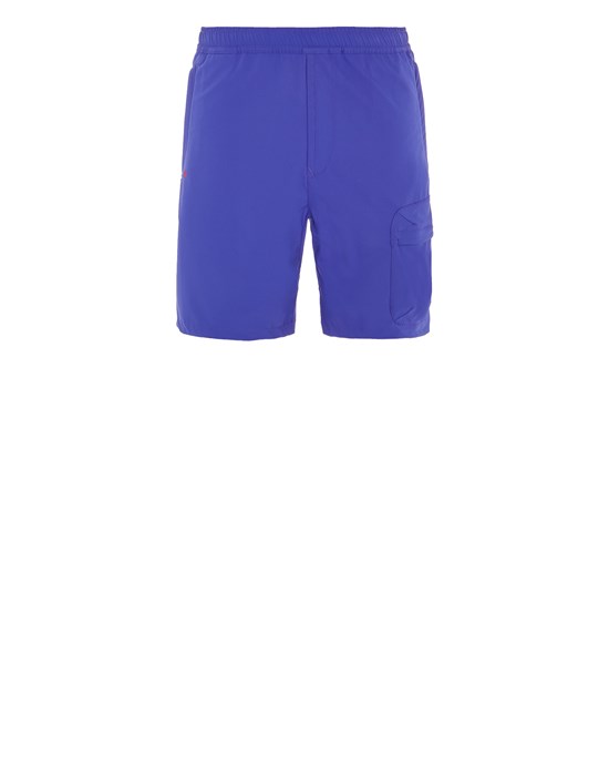  STONE ISLAND L06X4 TWO WAYS STRETCH NYLON - SI MARINA Bermuda shorts Man Ultramarine Blue
