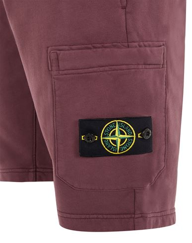 purple stone island shorts