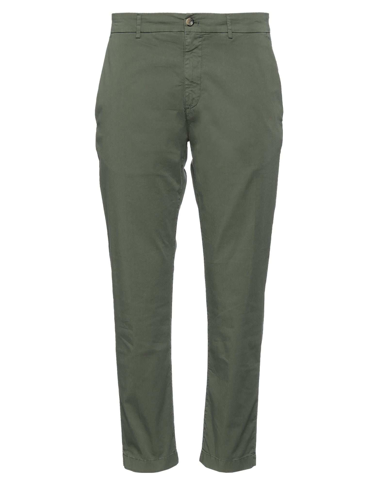 Shop Cruna Man Pants Military Green Size 28 Cotton, Elastane
