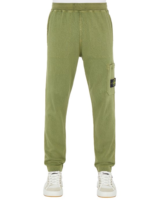 Pantalons sweat Homme 62260 MALFILE' FLEECE_GARMENT DYED 'OLD' EFFECT : Front STONE ISLAND