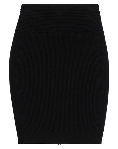 Shop Balmain Woman Mini Skirt Black Size 8 Viscose, Polyester