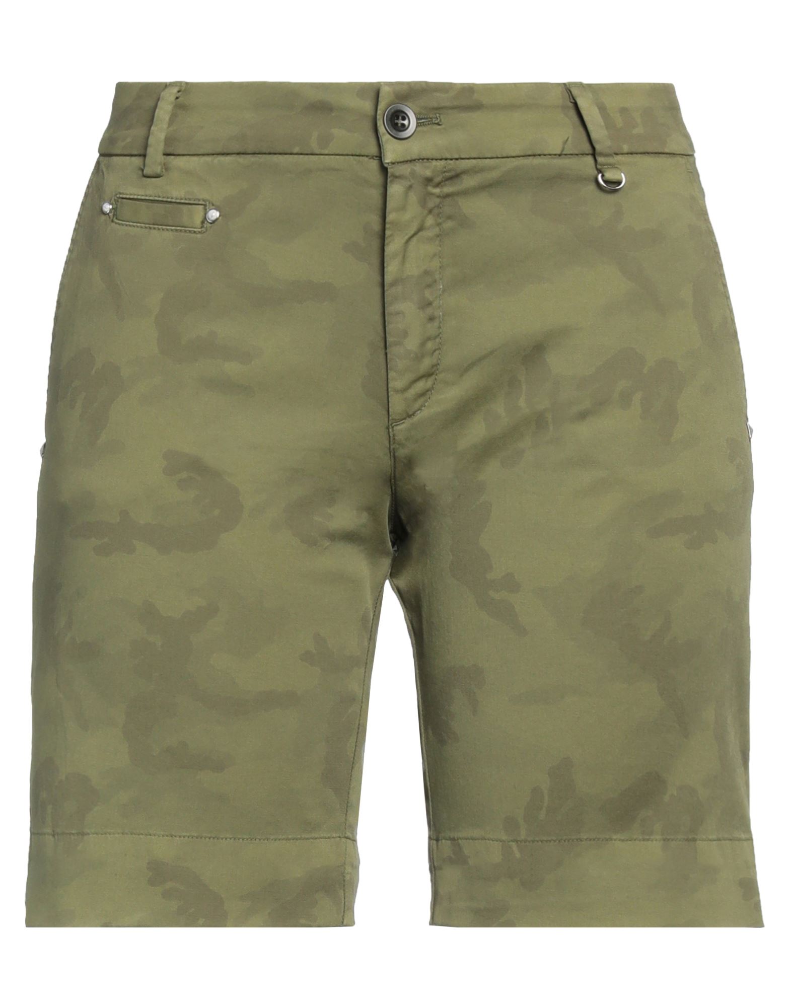 Mason's Woman Shorts & Bermuda Shorts Military Green Size 4 Cotton, Elastane