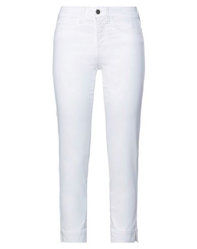 Jonny-q Woman Pants White Size 26 Cotton, Polyester, Elastane