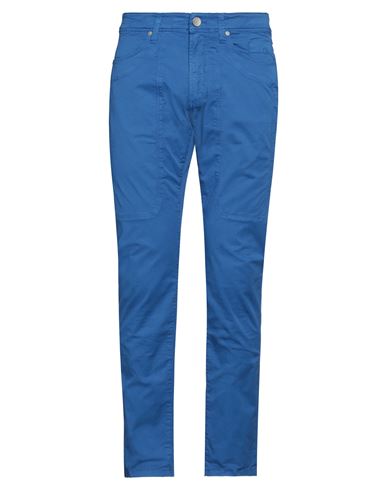 Jeckerson Man Pants Blue Size 32 Tencel, Cotton, Elastane