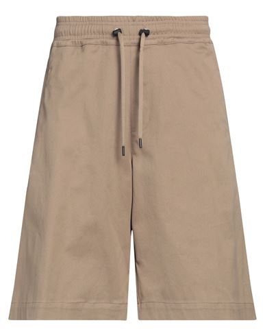 Neil Barrett Man Shorts & Bermuda Shorts Khaki Size 30 Cotton, Elastane In Beige