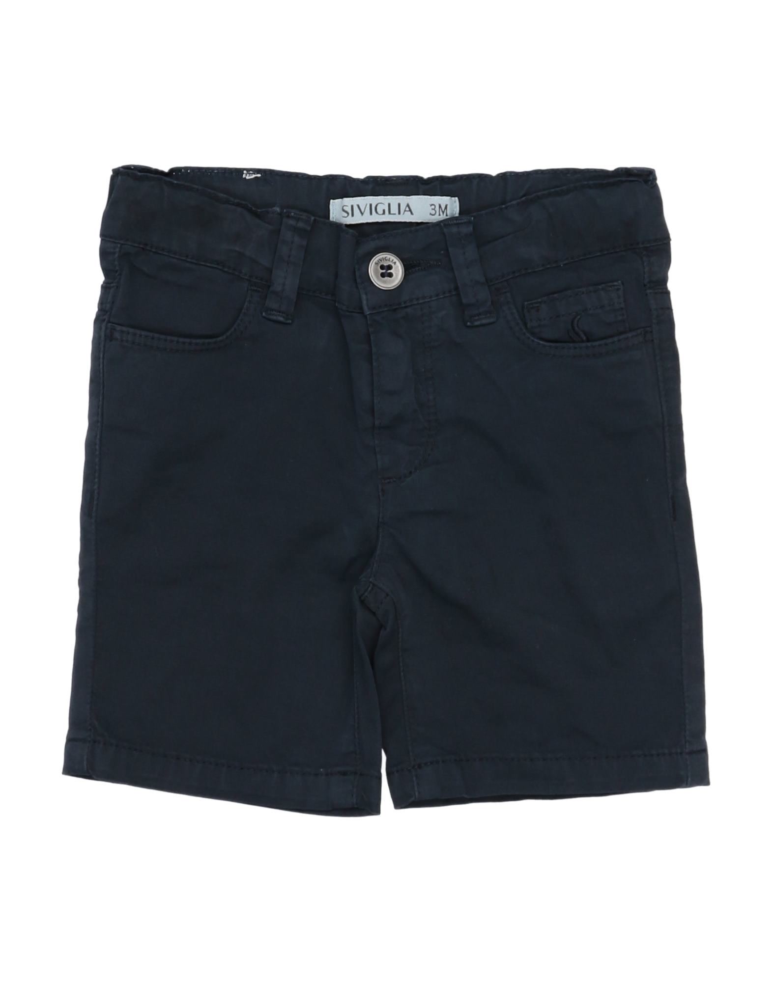 Siviglia Kids'  Newborn Boy Shorts & Bermuda Shorts Midnight Blue Size 3 Cotton, Elastane