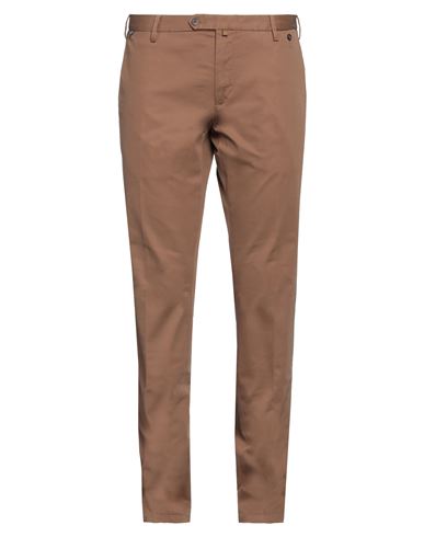 At.p.co At. P.co Man Pants Camel Size 34 Cotton, Elastane In Beige