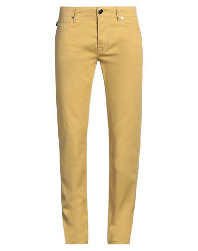 Tramarossa Man Pants Pastel Yellow Size 33 Cotton, Elastane In Yellow