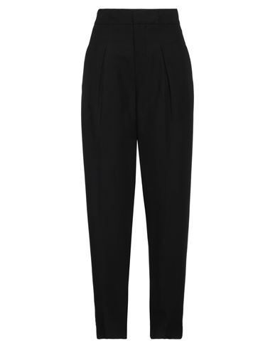 Roberto Collina Woman Pants Black Size M Viscose, Linen, Cotton