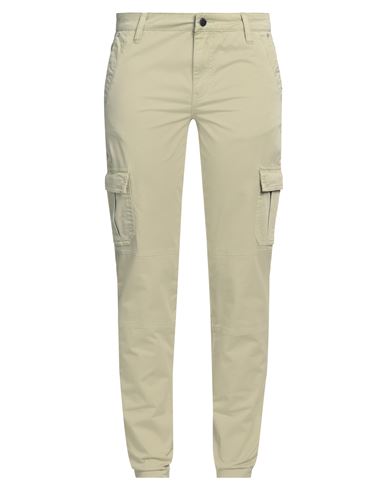 Guess Woman Pants Sage Green Size S Cotton, Elastane In Sage Green