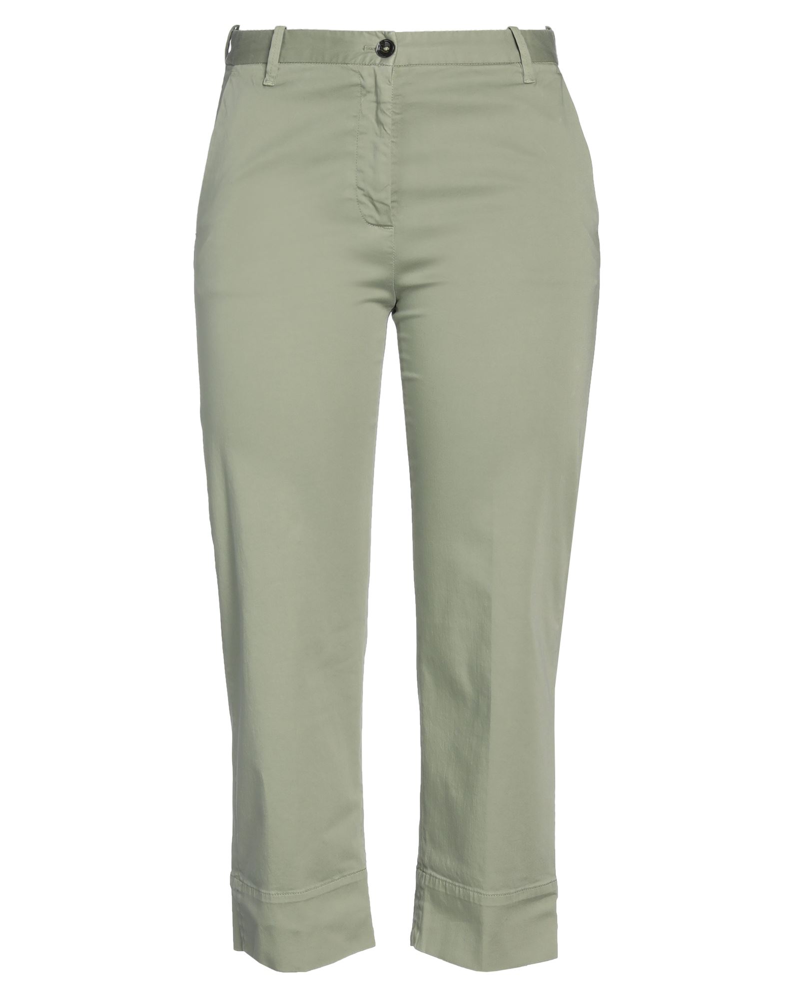 Nine:inthe:morning Woman Pants Military Green Size 27 Cotton, Elastane